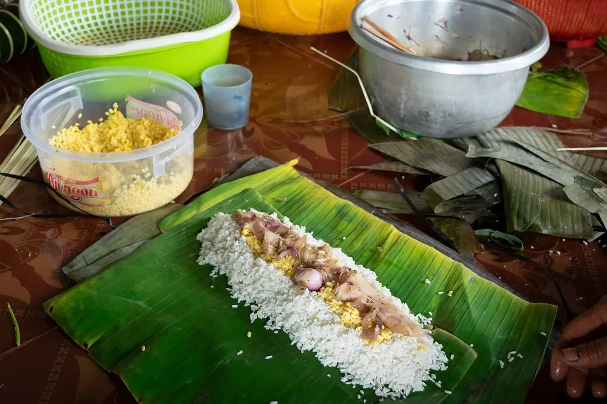 Key ingredients for bánh tét