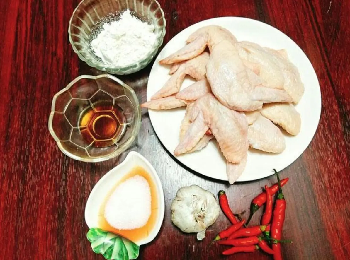 Ingredients for Fish Sauce Chicken Wings