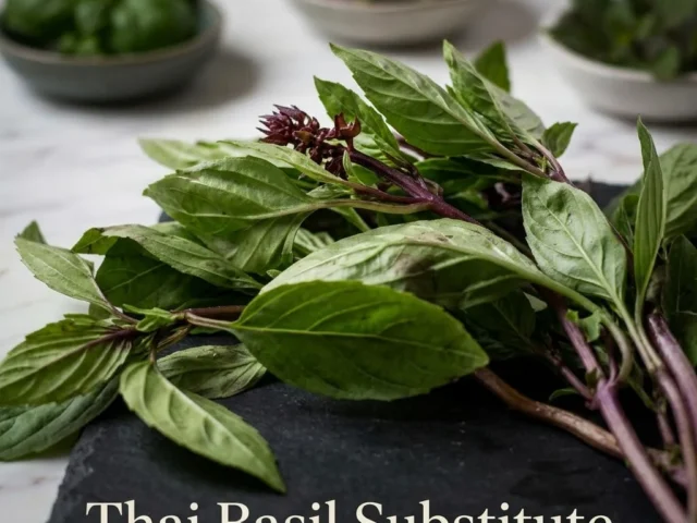 Thai Basil Substitute: What Works Raw vs. What Works Cooked