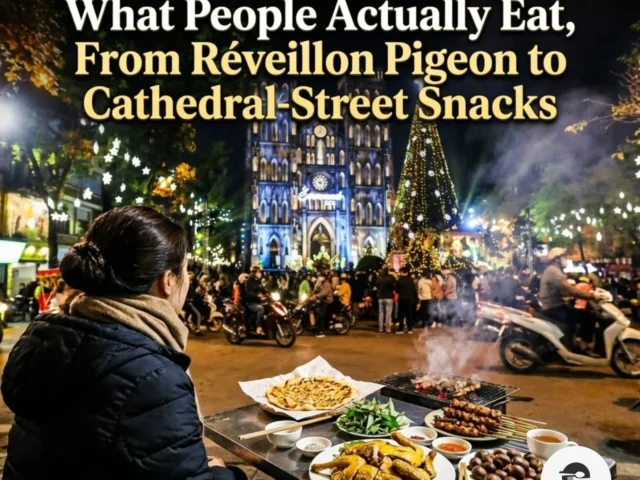 Christmas Eve in Vietnam: What People Actually Eat, From Réveillon Pigeon to Cathedral-Street Snacks